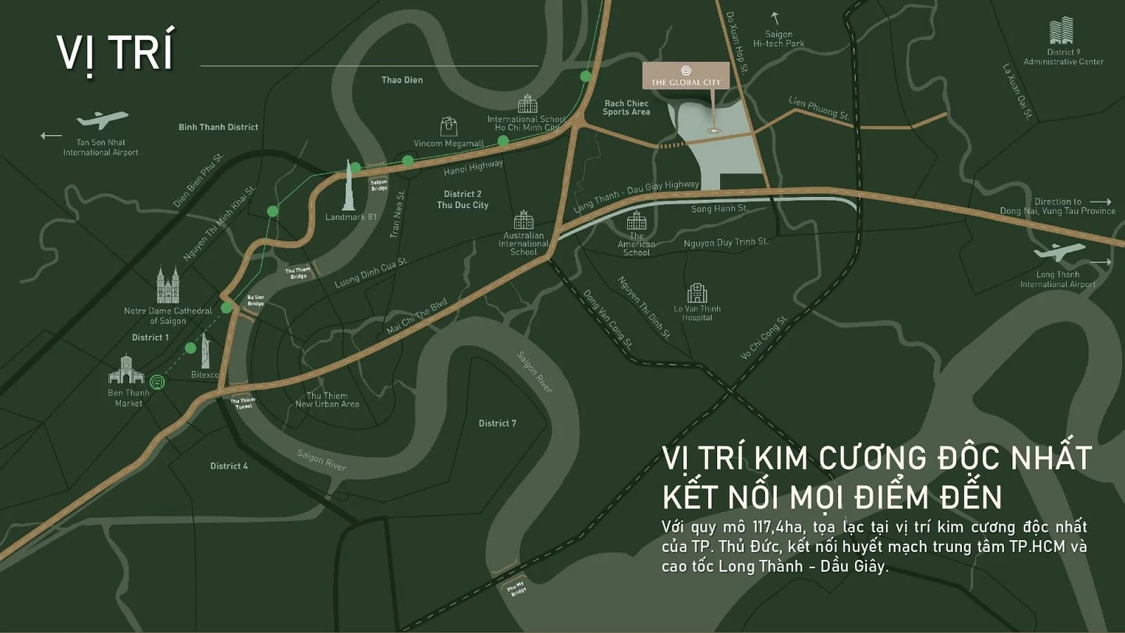 Vị trí khu đô thị The Global City